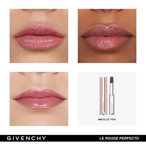 givenchy le rouge perfecto 04 blue pink|Le Rouge Perfecto Beautifying Lip Balm Reviews 2024 .